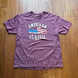 Ariat‎ Men's Burgundy Heather "American Classic" Farm Truck T-Shirt XL